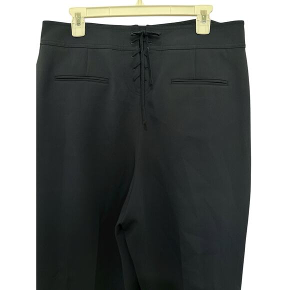 TORY BURCH Size 14 BUTTON DETAIL CROP PANTS IN TORY NAVY - Picture 6 of 12